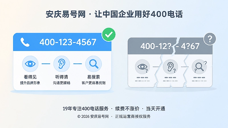 好号码与好用号码的对比扁平化内图
